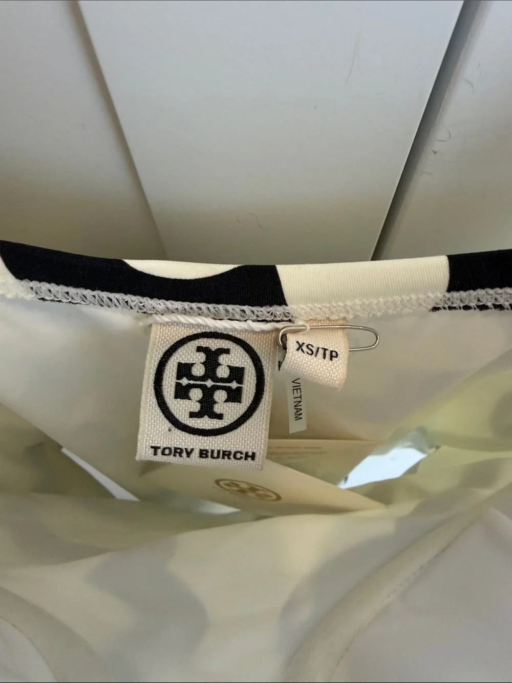 Tory Burch Black & White Floral-Print One-Piece Swimsuit